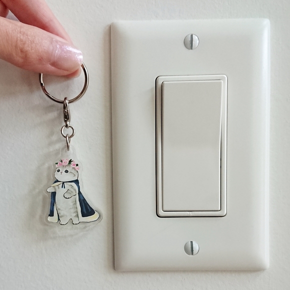 Mofusand - Acrylic Key Ring Charm - Grey Cat - 3/$25 - Picture 4 of 6
